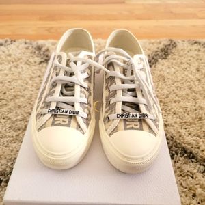 Dior Walk'N'Dior Gray Stone Sneakers Size 38